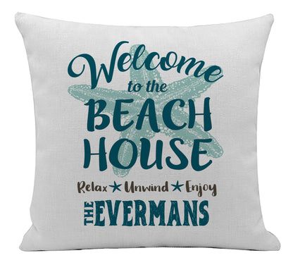 Welcome to the Beach House Pillow Cover