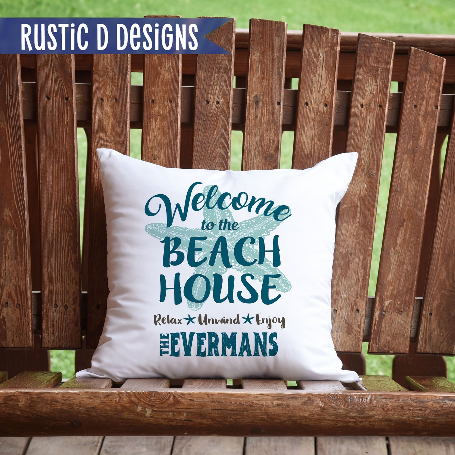 Welcome to the Beach House Pillow Cover