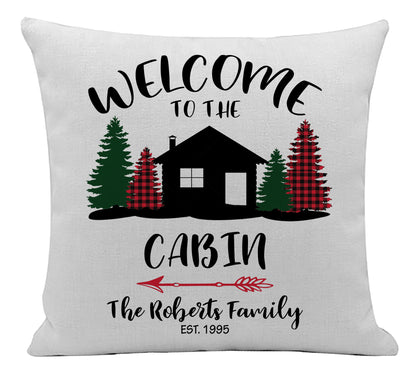 Welcome to the Cabin Pillow Cover