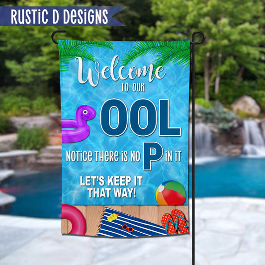 Welcome to our OOL Pool Summer Garden Flag 12"x18"