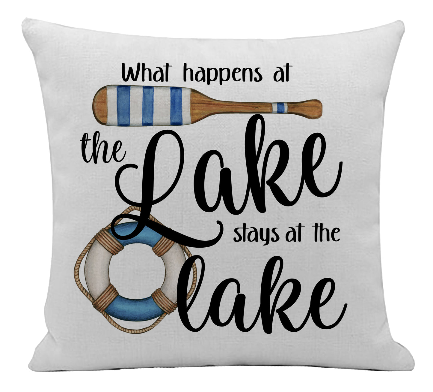 What Happens at the Lake Pillow Cover